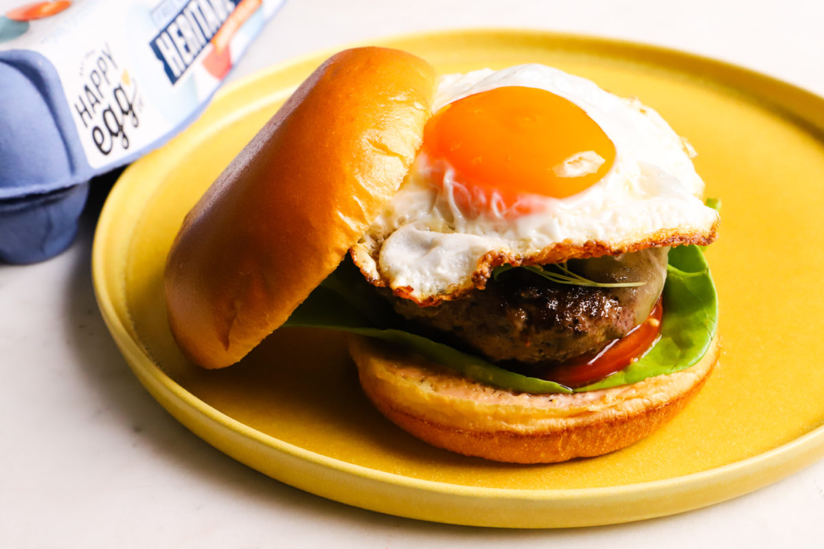 Egg Cheeseburger Happy Egg Co